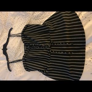 Black pinstripe Tank